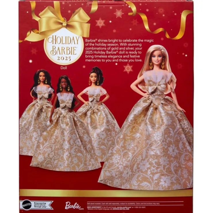 Colección 2025 Holiday Doll Muñeca Rubia>Barbie Hot