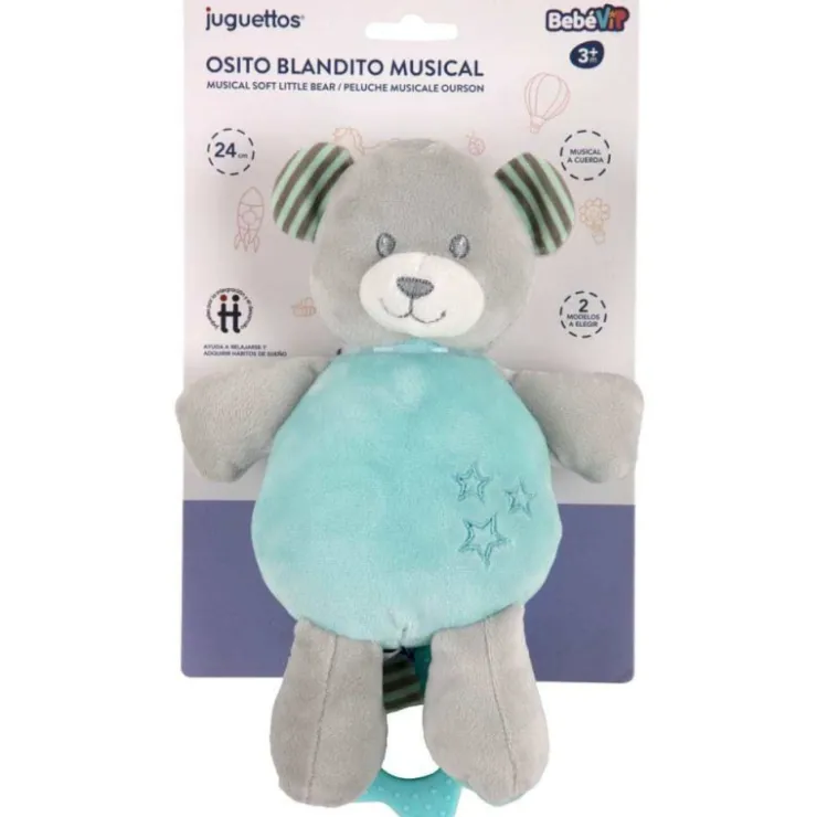 Bebé Vip Osito Blandito Musical Azul>Bebe vip Discount