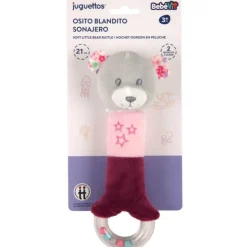 Bebé Vip Osito Blandito Sonajero Rosa>Bebe vip Sale