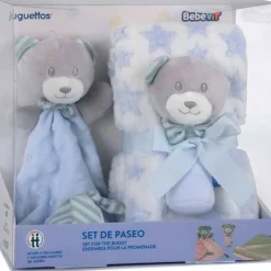 Bebé Vip Set de Paseo con Dou Dou y Manta Azul>Bebe vip