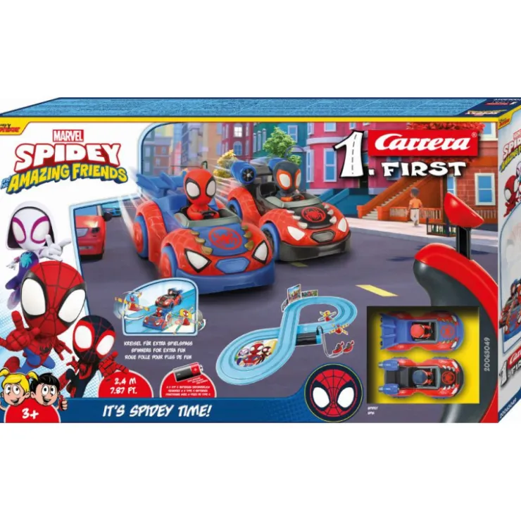 First Spidey and his Amazing Friends It's Spidey Time! Circuito y Coches de Spidey y Spin>Carrera Clearance