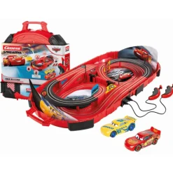 Carrera Speed Arena Pixar Cars Race in a Case Rayo Mcqueen Vs. Cruz Ramirez Maletín Transportable con Pista><noscript><img width=
