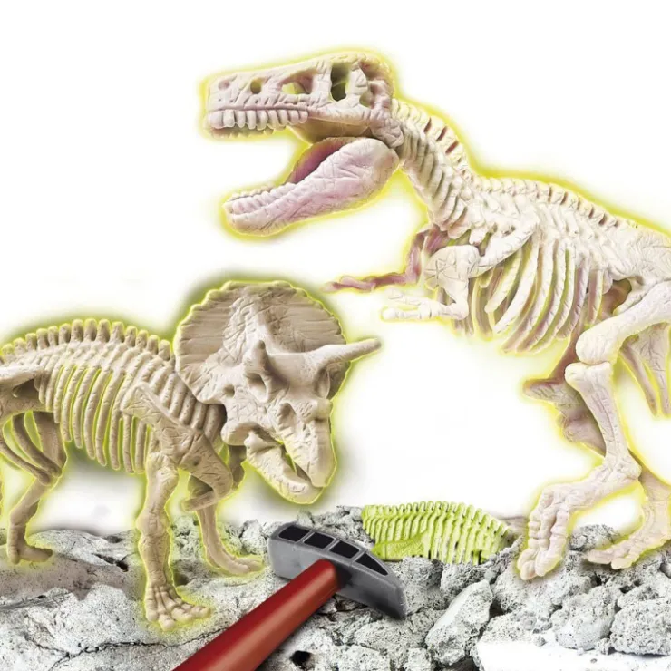 Arqueojugando T-Rex y Triceraptors>Ciencia y juego