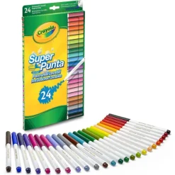 24 Rotuladores Súper Punta Lavables>Crayola Clearance