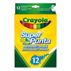 12 Rotuladores Súper Punta Lavables>Crayola Clearance