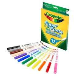 12 Rotuladores Súper Punta Lavables>Crayola Clearance