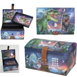 Dino World Cofre del Tesoro con Código Secreto><noscript><img width=
