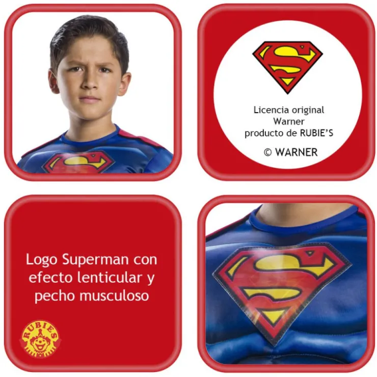 Disfraz Infantil Blackline Talla 5-7 Años>Superman Sale