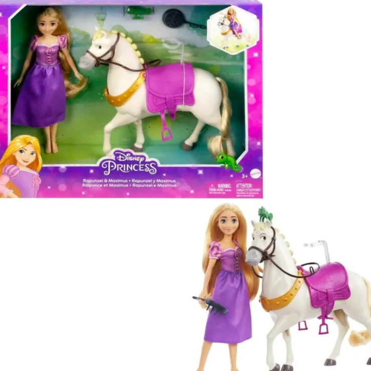 Muñeca Rapunzel y Caballo Máximus>Disney princess Clearance