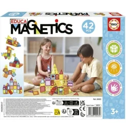 Educa Magnetics Juego Educativo de Construcción 3D 42 Piezas><noscript><img width=