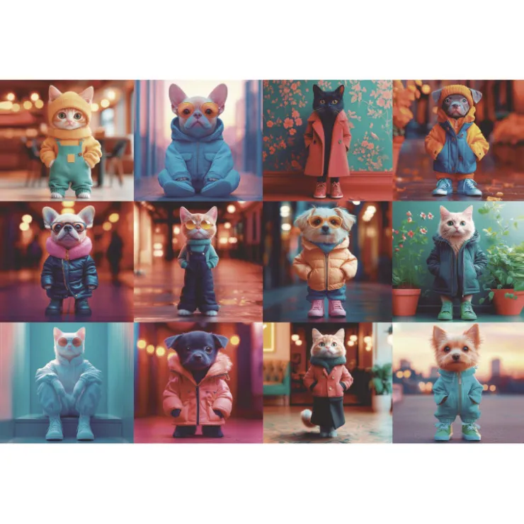 Educa Puzzle 200 Piezas Animales de Moda - 20219>Otras marcas Clearance