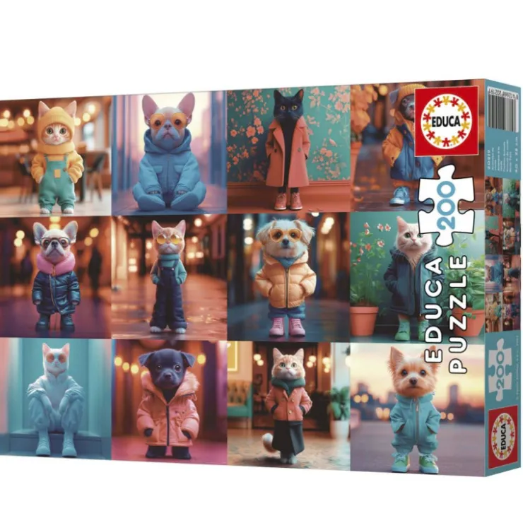 Educa Puzzle 200 Piezas Animales de Moda - 20219>Otras marcas Clearance