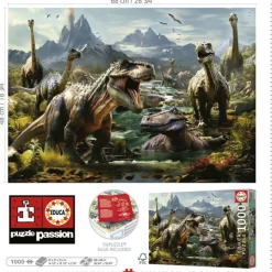 Educa Puzzle 1000 Piezas Dinosaurios Feroces - 19924><noscript><img width=