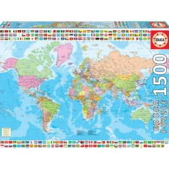 Educa Puzzle 1500 Piezas Mapamundi Político - 18500>Otras marcas Sale