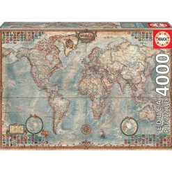 Educa Puzzle 4000 Piezas Mundo Mapa Político - 14827>Otras marcas Online