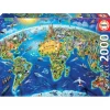 Educa Puzzle 2000 Piezas Símbolos del Mundo - 17129>Otras marcas Clearance
