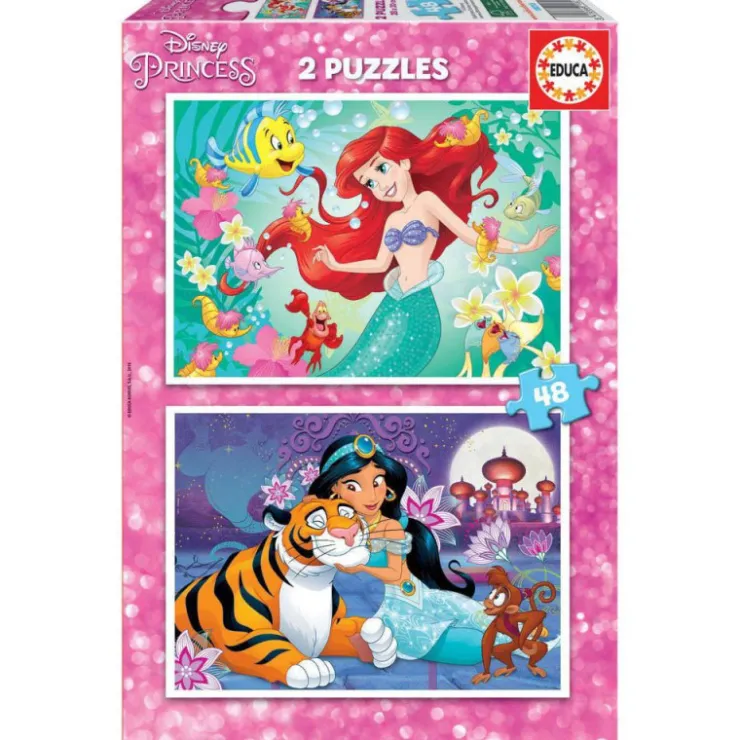 Educa Puzzle 2 x 48 Piezas Disney Princess Ariel y Jasmine - 18213>La sirenita Online