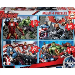 Educa Puzzle Multi 50-80-100-150 Piezas Avengers - 16331>Capitan america