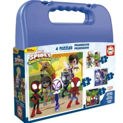 Educa Puzzle Progresivo 6-9-12-16 Piezas en Maleta - 19580>Spidey and his amazing friends Clearance