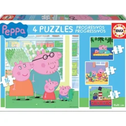 Educa Puzzle Progresivo 6-9-12-16 Piezas - 15918>Peppa pig Best