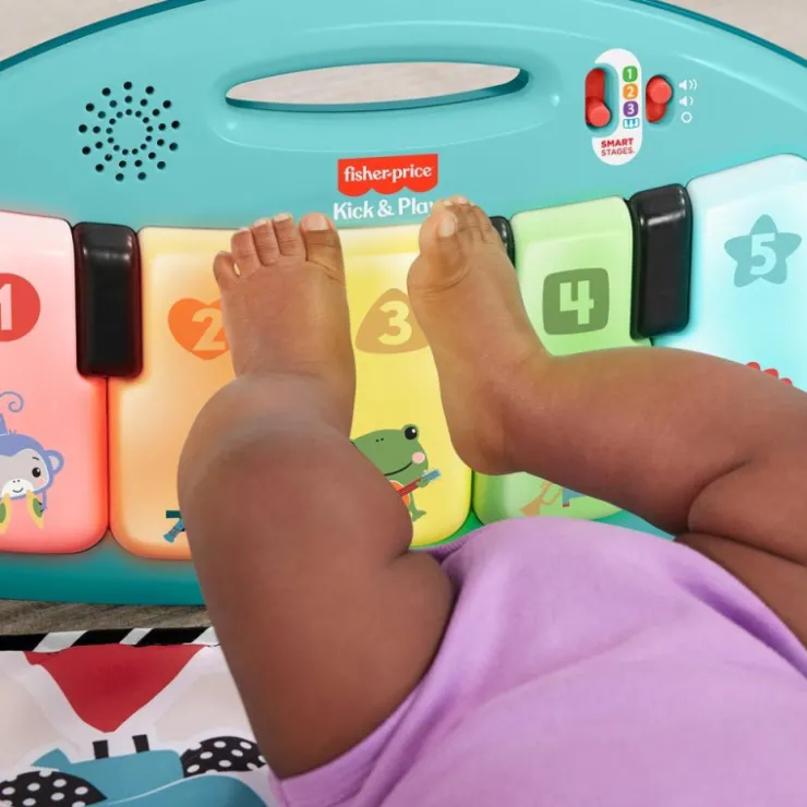 Fisher-Price Kick Play Glow & Grow Alfombra con Piano>Fisher price Online