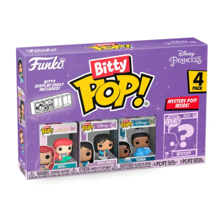 Bitty Pop! Disney Princess 4 Figuras De Vinilo Serie 1 Varios Modelos>Funko Online