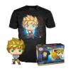 Pop! & Tee Animation Dragon Ball Z Pack Figura Goku y Camiseta Talla L>Funko New