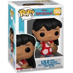Pop! Disney Lilo y Stitch Figura de Vinilo Lilo con Scrump>Funko