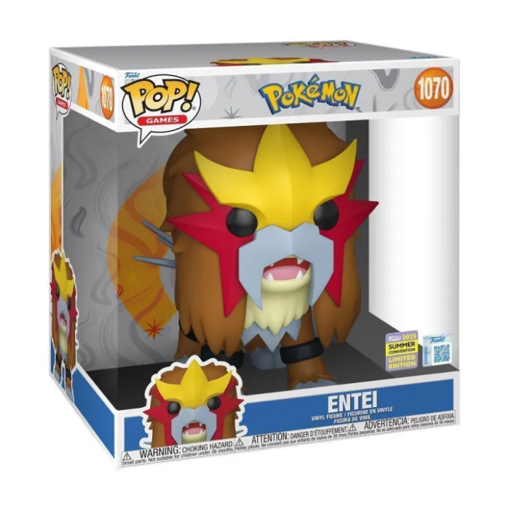 Pop! Games Pokémon Figura de Vinilo Entei Jumbo 25 cm Edición Limitada>Funko Outlet