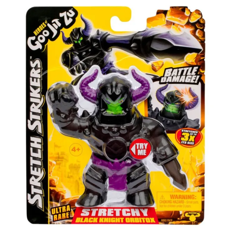 Heroes Stretch Trikers Figura Stretchy Black Knight Orbitox>Goo jit zu Sale