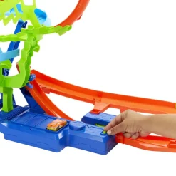 Hot Wheel Conjunto de Pista de Acrobacias Choque en el Aire con Coche><noscript><img width=