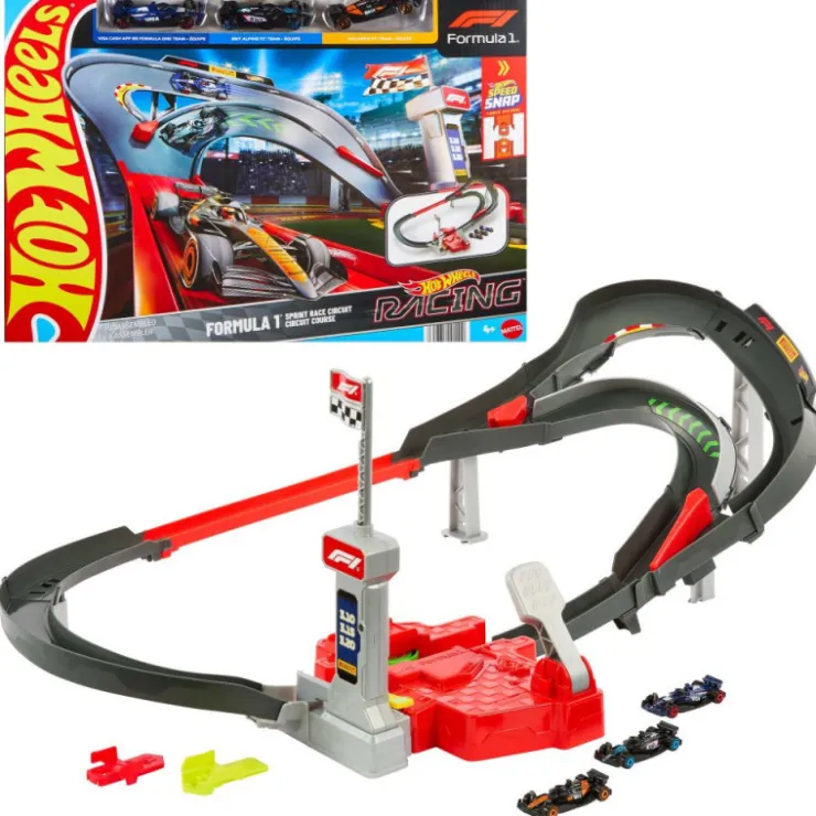 Circuito de Carreras a Gran Velocidad de Fórmula 1 y con 3 Coches>Hot wheels Clearance