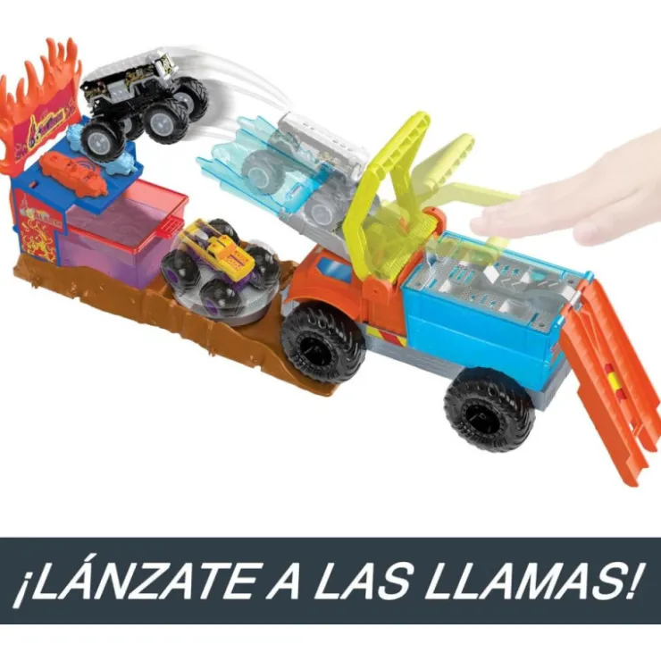 Monster Trucks Arena Smashers Color Shifters 5 Alarm Rescue>Hot wheels Clearance