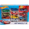 Pack 10 Vehículos Varios Modelos>Hot wheels Hot