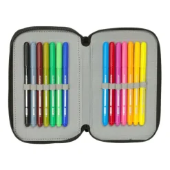 Plumier Triple 37 Piezas>Hot wheels New