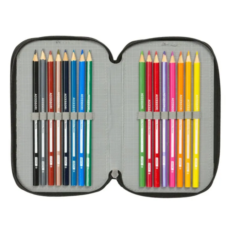 Plumier Triple 37 Piezas>Hot wheels New