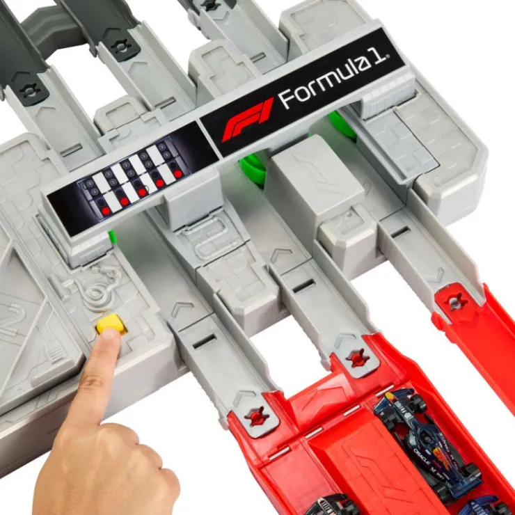 Racing Conjunto Circuito de Gran Premio de Formula 1 con 3 Coches>Hot wheels Outlet