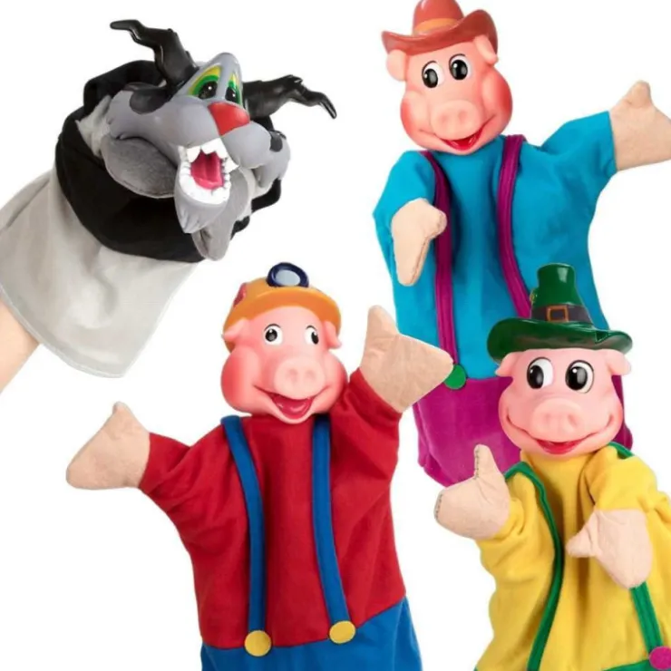 4 Marionetas Los Tres Cerditos>Juguettos Clearance