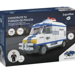 Construcción Furgón de Policía 196 Piezas>Juguettos New