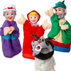 Teatro con 4 Marionetas de Caperucita Roja>Juguettos Hot
