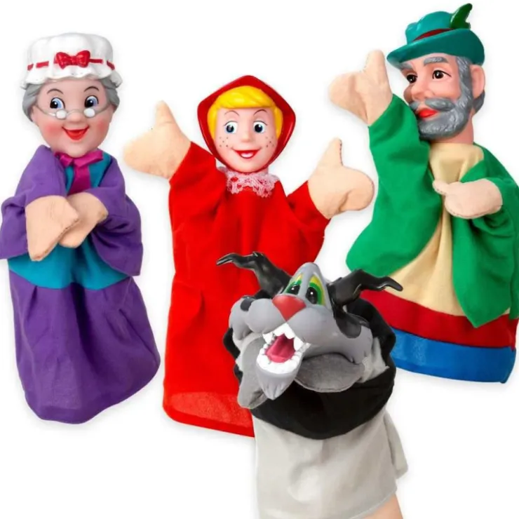 Teatro con 4 Marionetas de Caperucita Roja>Juguettos Hot