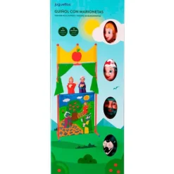 Teatro con 4 Marionetas de Caperucita Roja><noscript><img width=