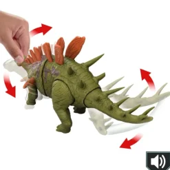 Dinosaurio Kentrosaurus Rugido Salvaje con Sonido de Rugido y Acción de Ataque><noscript><img width=