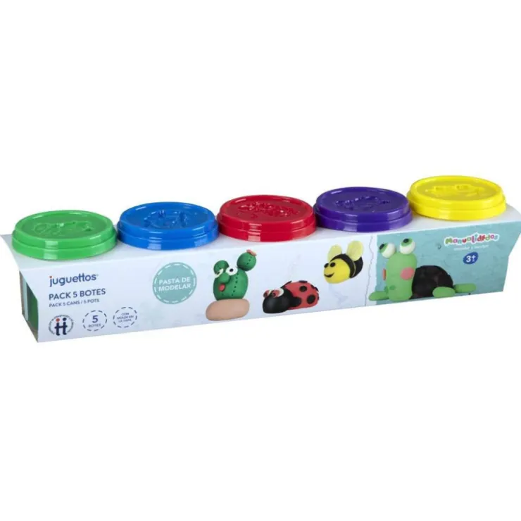 5 Botes Pasta de Modelar>Manualidedos New