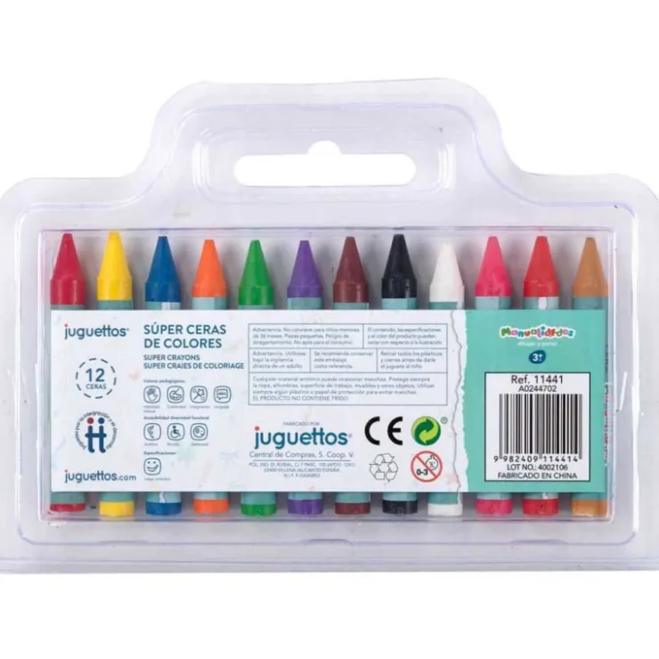 12 Ceras de Colores>Manualidedos Clearance