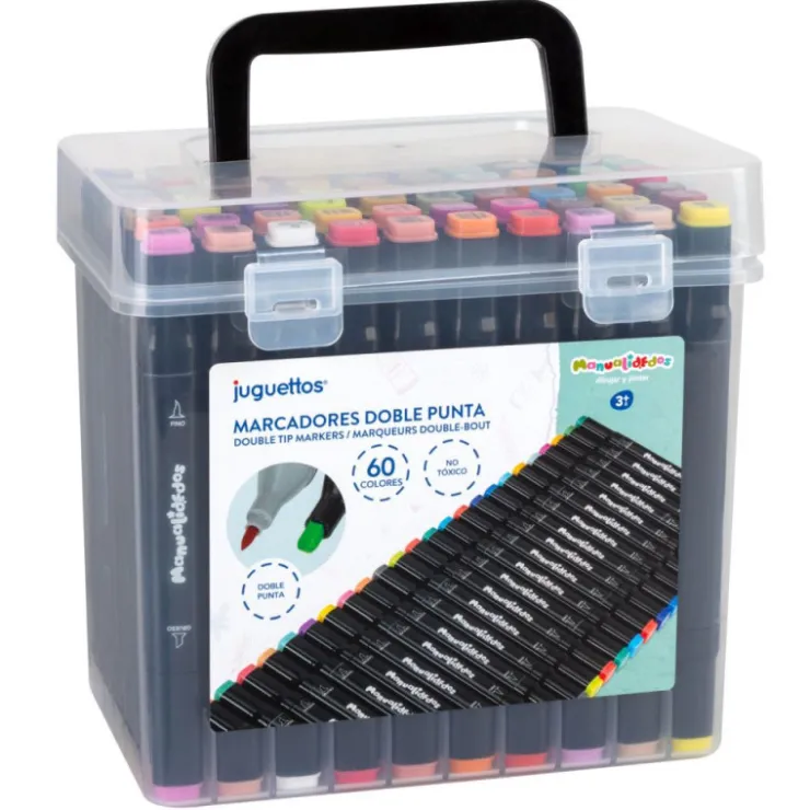 60 Marcadores de Doble Punta>Manualidedos Online