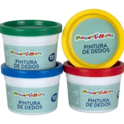 Pack 4 Botes Pintura de Dedos>Manualidedos Outlet