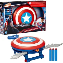 Capitán América Escudo Lanzadardos Nerf>Marvel Hot