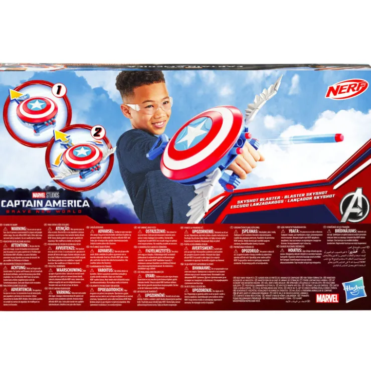 Capitán América Escudo Lanzadardos Nerf>Marvel Hot