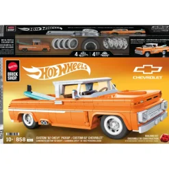 Mattel Brick Shop Hot Wheels Camioneta Custom 62 Chevy con 858 piezas>Otras marcas Clearance